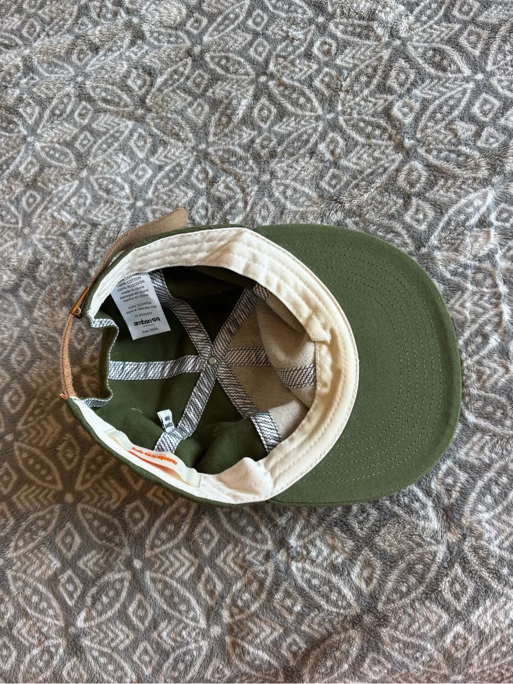 Olive Green “Wild Awaits” Flat Bill Baseball Cap OS
